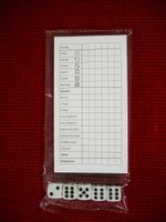 YATZI Spielset neu OVP – 5 Würfel & Resultatblock