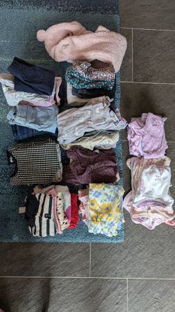 Baby Girl Clothing size 80/ 12 months (US) 50+ pieces