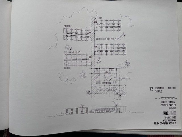 Libri: Architekturpläne Higher Technical Studies Complex Baghdad – Usato da Luzern venduto da flixmaus 1