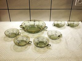 Dessert - Set, Schüssel mit 4 Schalen, +  2 Schalen gratis