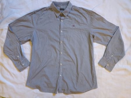 Chemise Napapijri Regular Fit Taille XXL rayée bleu/blanc