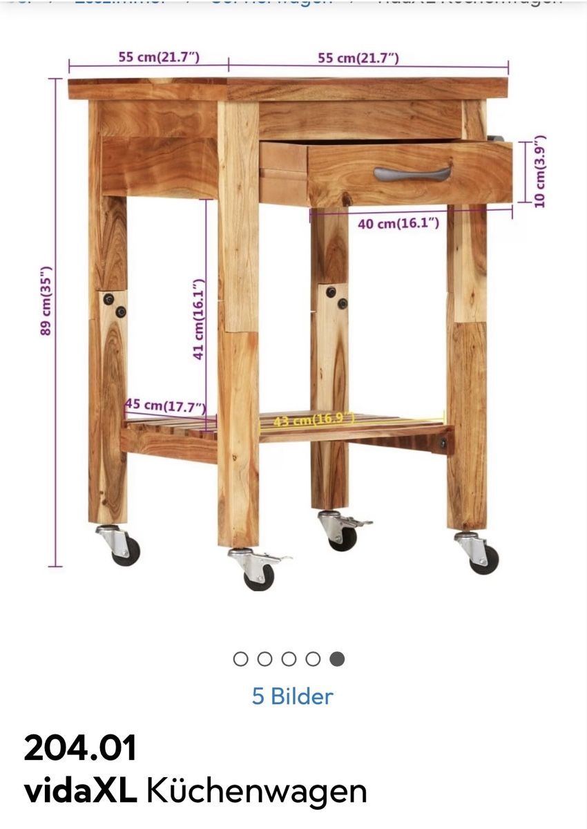Carrelli di servizio: Küchenwagen neu!! – Nuovo (secondo la descrizione) da Niederried b. Kall venduto da NicoleS25 2