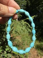 Handgefertigtes Armband aus Hubei Turkis