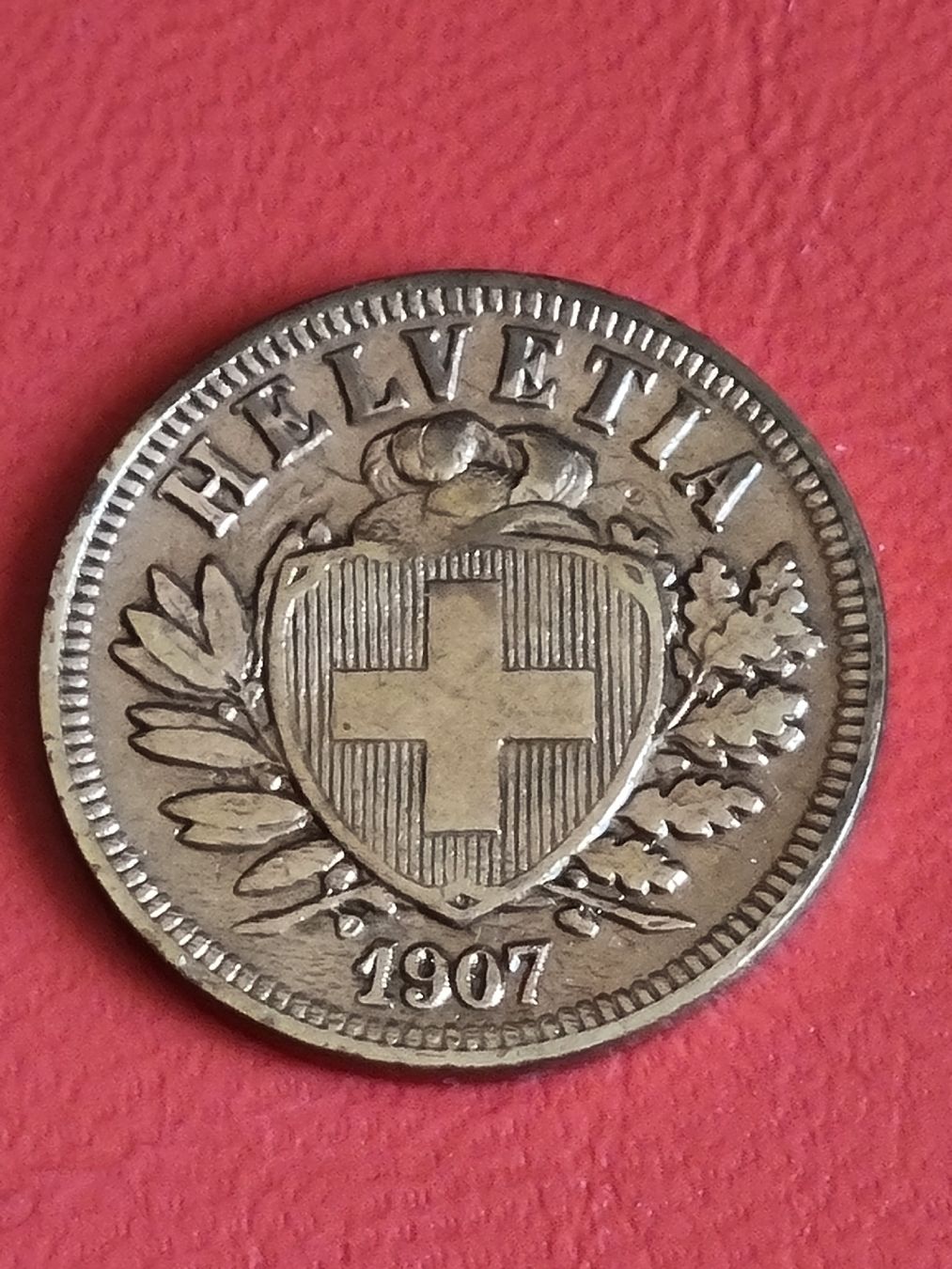 Alle Münzen: 2 RAPPEN SCHWEIZ - JAHR 1907 - VORZ.  – Gebraucht aus Heimenschwand von rog_p7h9