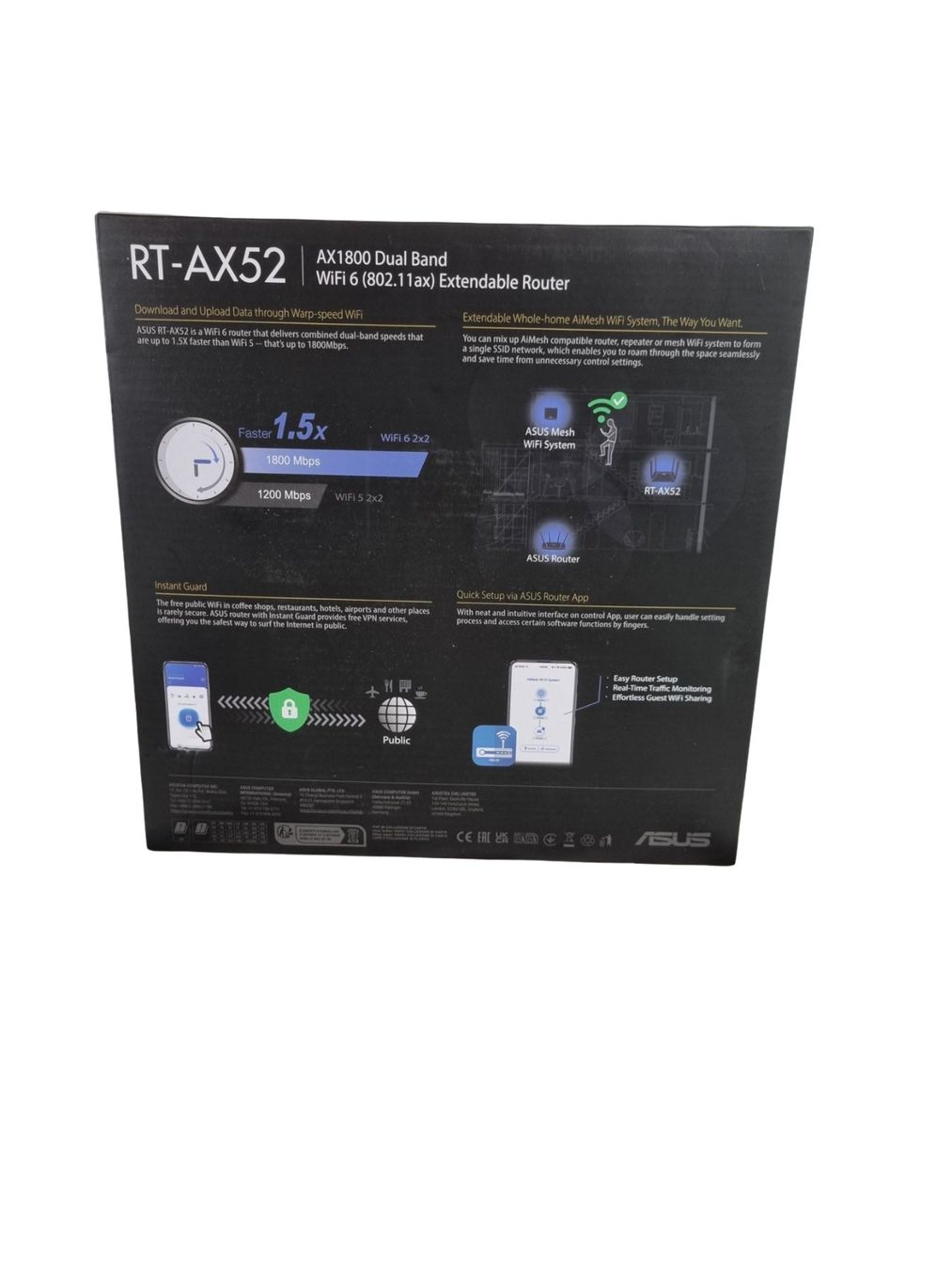 Asus Modems & Router: ASUS RT-AX52 WiFi 6 Extendable Router – Neu (gemäss Beschreibung) aus Wangen b. Olten von Restwert_Wangen 9