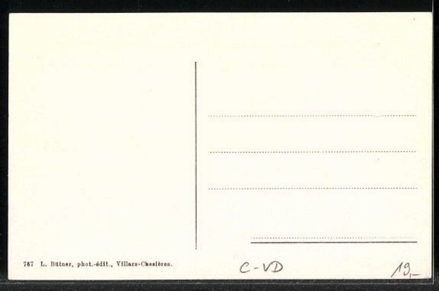 Ansichtskarten: Villars-Chesières, Villa Plan-Névé vers 1920 – Gebraucht aus Frauenfeld von POML 1