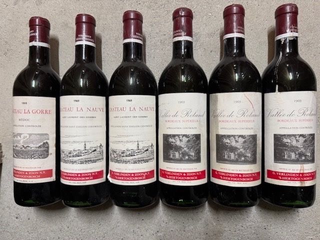 Wein: 6 bouteilles de Bordeaux 1969 – Neu und originalverpackt aus Crissier von Schtonic