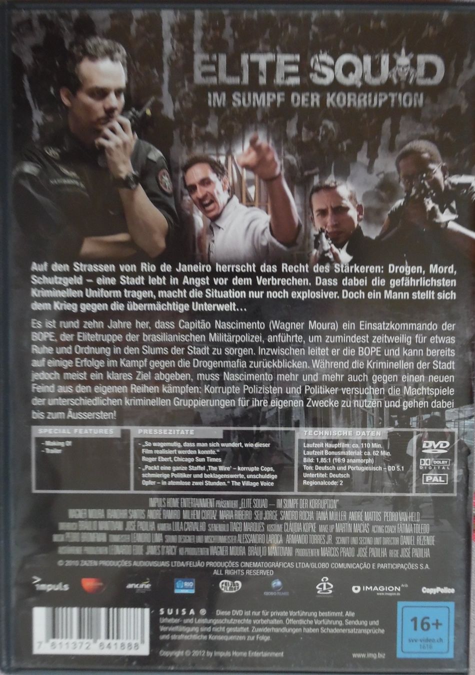 Tutti i DVDs: Elite Squad, Im Sumpf der Korruption – Usato da Bellinzona venduto da Luna093 2