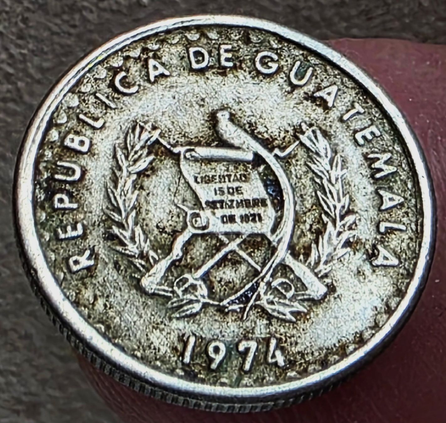 Tutti le monete: GUATEMALA 5 CENTAVOS 1974 – Usato da Winterthur venduto da Creso70