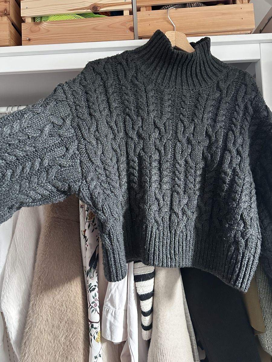 Zara Maglioni & Felpe: Zara strick Zopfmuster Pullover oversized Rollkragen Massimo – Usato da Zürich venduto da Lotta1509 5