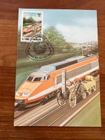 St. Tome Principe Max-Karte Rocket-Bahn 1985  gest. (E1582)