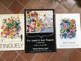 Lot 3 affiches Jean Tinguely 1982-1986-1991