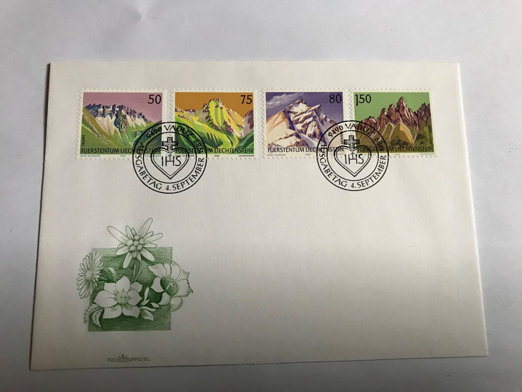 Tutti i francobolli: briefmarken FL, ganzsache 4.9.1989 – Usato da liestal venduto da makai05