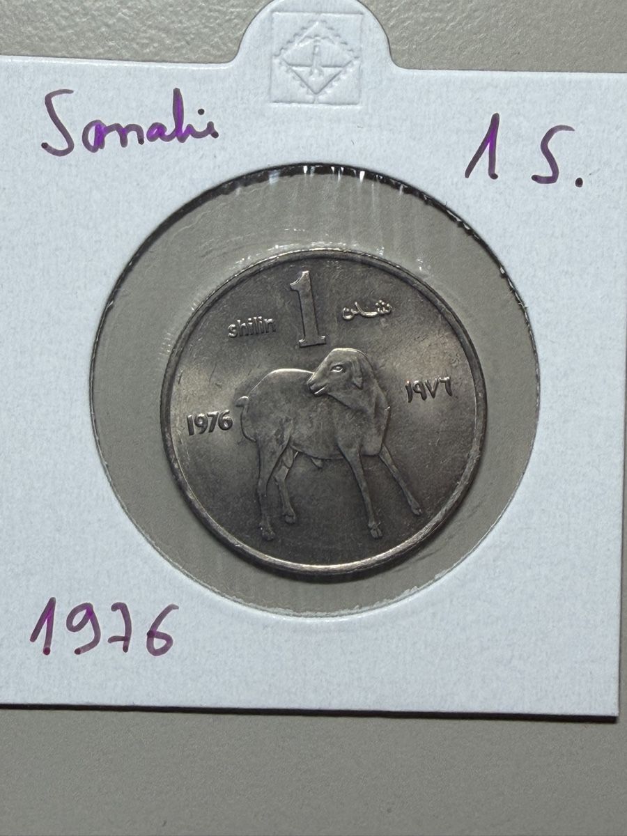 Alle Münzen: Somalie - 1 shilling - 1976 – Gebraucht aus Payerne von Mike1682