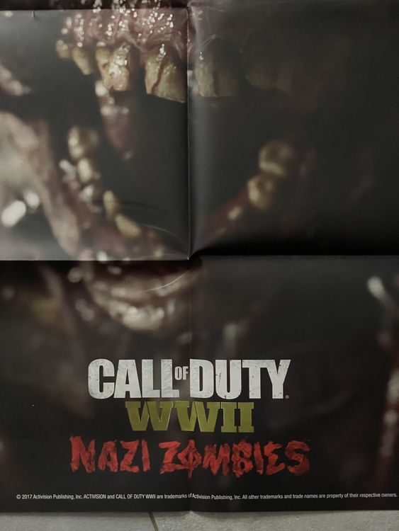 Call of Duty WWII Nazi Zombies Poster - Sammlerstück! (Neu (gemäss ...