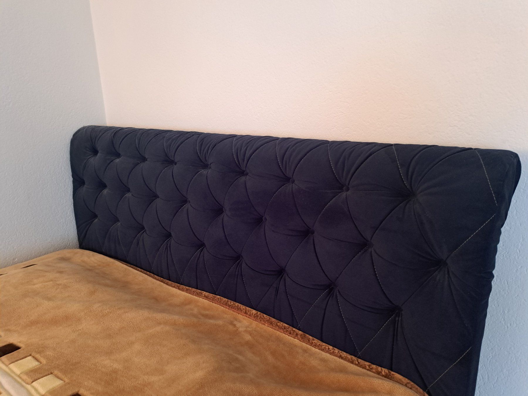 Letti: Edles Boxspringbett, Dunkelblau, 180x200 cm – Usato da Basel venduto da oliver21218 4
