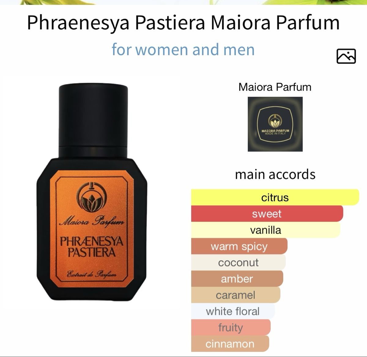 Profumi & Eau de Toilette: Maiora Parfum Phraenesya Pastiera – Nuovo (secondo la descrizione) da Winterthur venduto da Selinnn 3