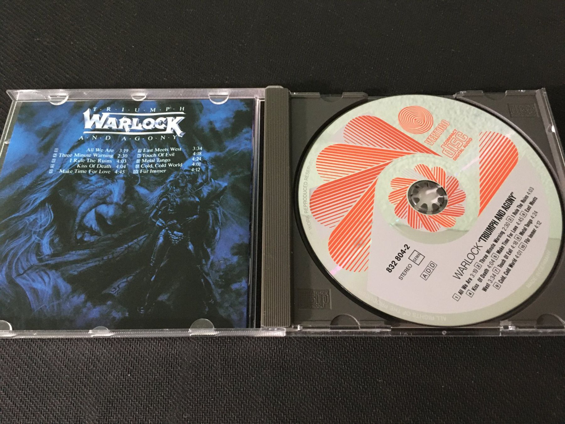 CD: Warlock - Triumph and agony -CD- – Usato da St.Gallen venduto da MedienJoe 1