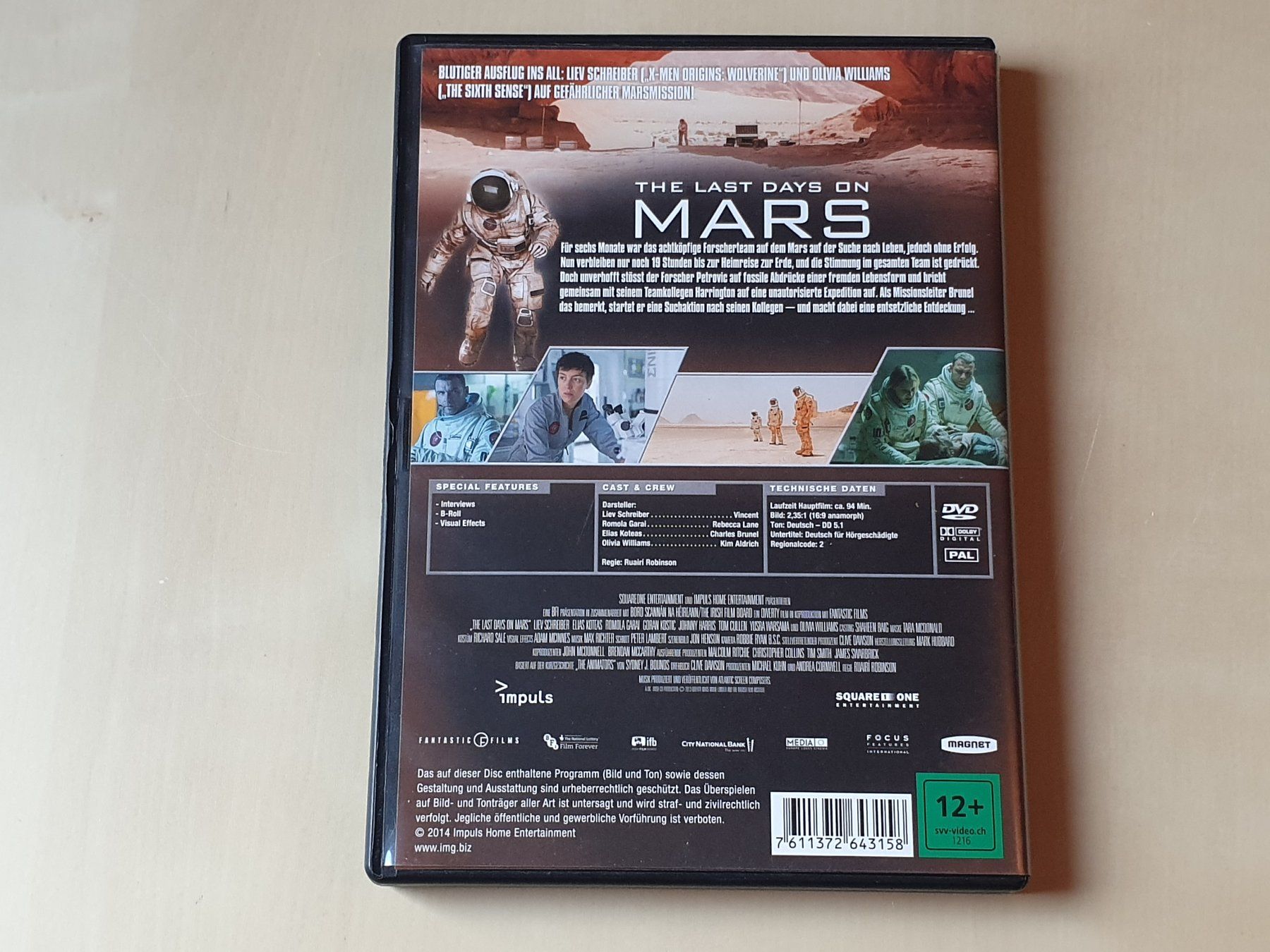 Tutti i DVDs: The last Days on Mars – Usato da Stansstad venduto da collectorsshop 1