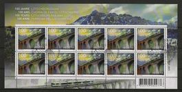 Kleinbogen 100 Jahre Lötschbergbahn 2013 Ersttag