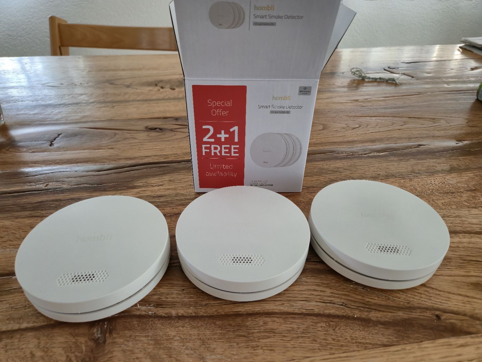Sistemi d'allarme: Hombli Smarte Rauchmelder 3er Pack – Nuovo (secondo la descrizione) da Fällanden venduto da Primekey 1