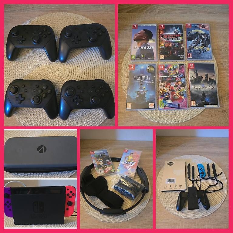 Konsolen: Switch+ 4 manette pro+ accessoire  – Gebraucht aus Geneve von Morgane_manto