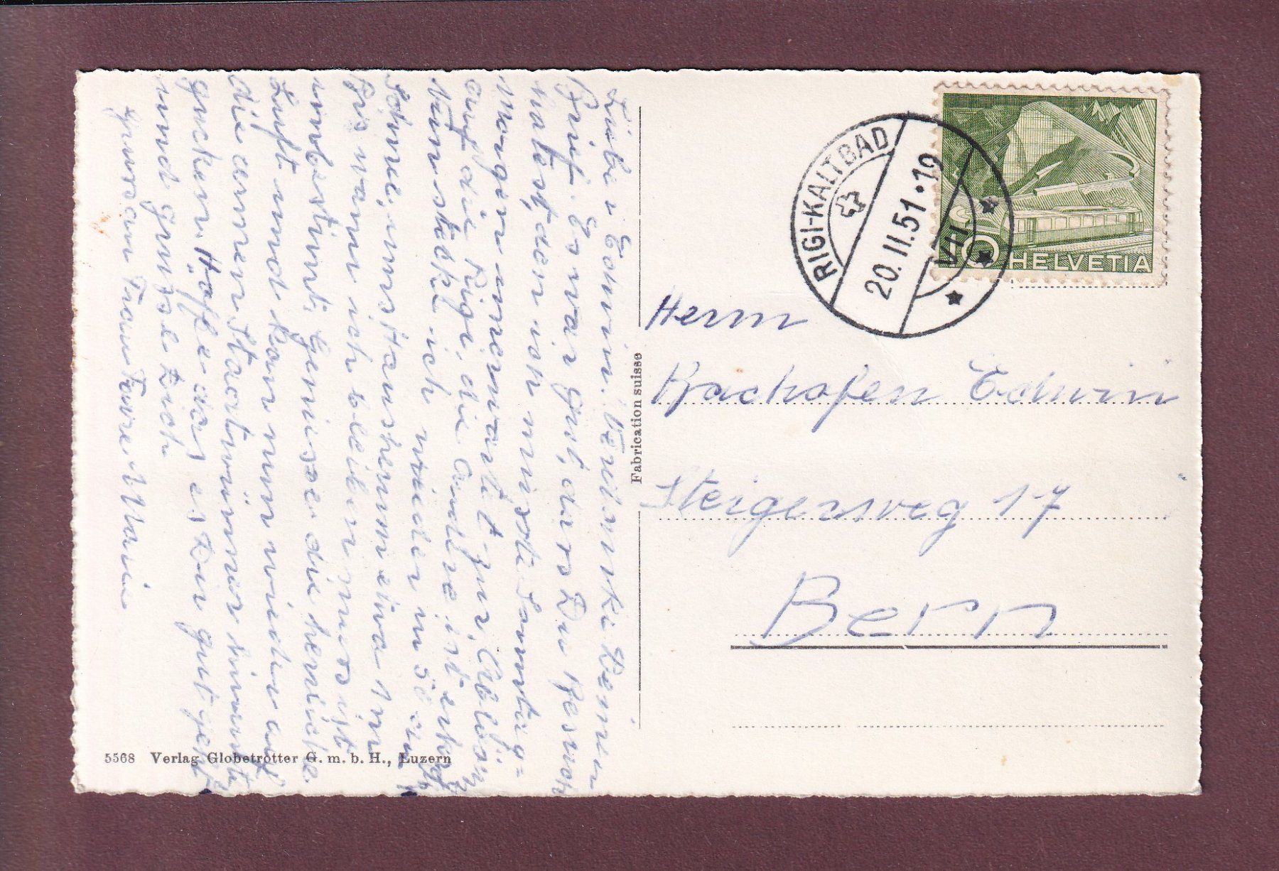 Cartoline postali: RIGI-KALTBAD - Pilatus – Usato da Pully venduto da nicecards 1