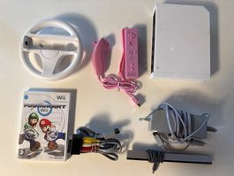 Nintendo Wii Konsole mit Zubehör und Mario Kart