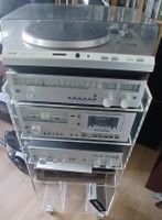 Hifi Anlage Philips mit Regal und Zubehör