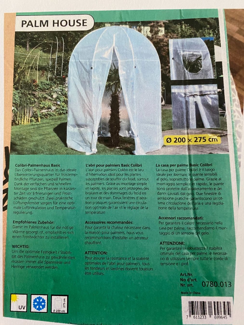 Tende & Padiglioni: Colibri Palmhaus – Usato da Goldach venduto da Insel111