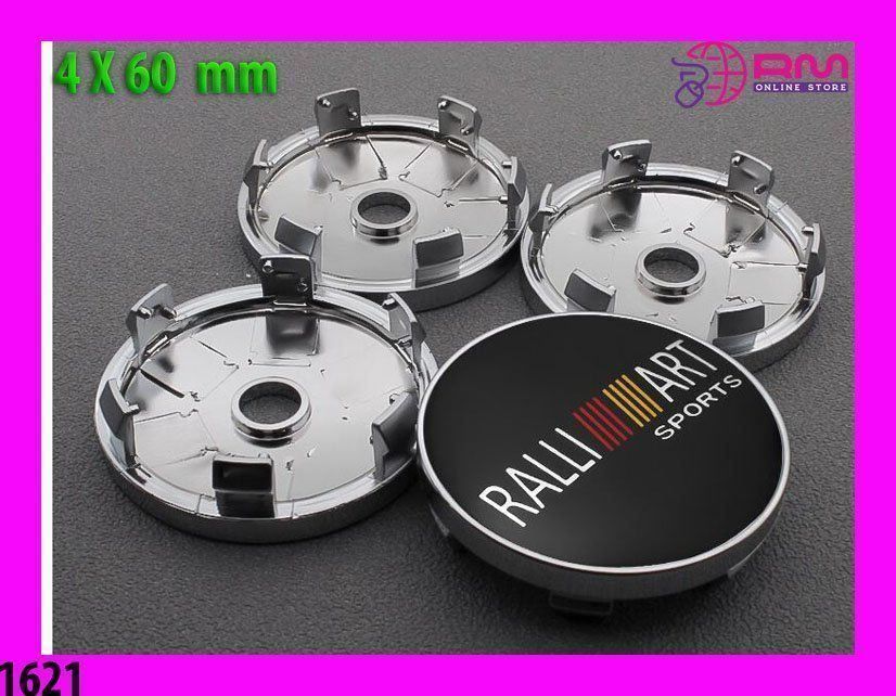 Alle Autoersatzteile: Mitsubishi RALLIART Emblem Hubcap – Neu und originalverpackt aus Unterägeri von RmOnline