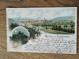 Litho PK / Gruss aus Lörrach - Gelaufen 1898