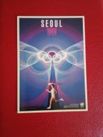 Plakatkarte Affiche Olympia Seoul Südkorea 1988