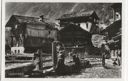 Val d' Hérens, Dorfbrunnen, Suchard, keine AK