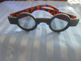 Brille rund Grün/Braun