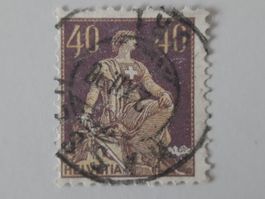 Znr. 107 (Mi 101x) Typ l, mit voll Stempel