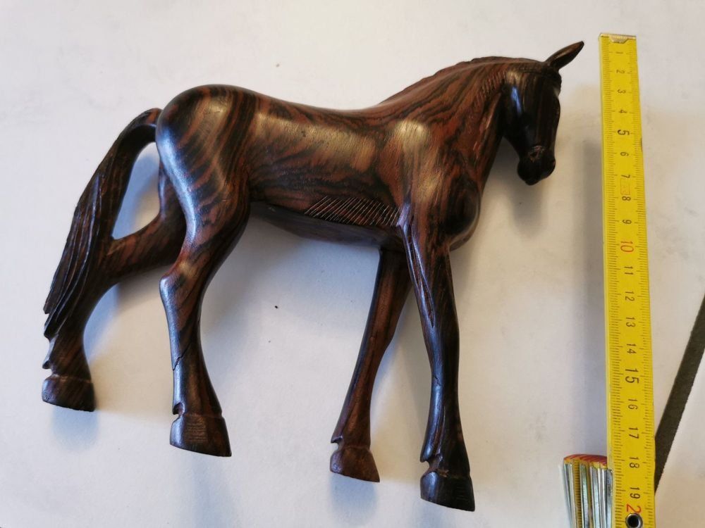 Skulpturen & Statuen: antikes Pferd aus Holz – Gebraucht aus Bern von gruemscheler5 1