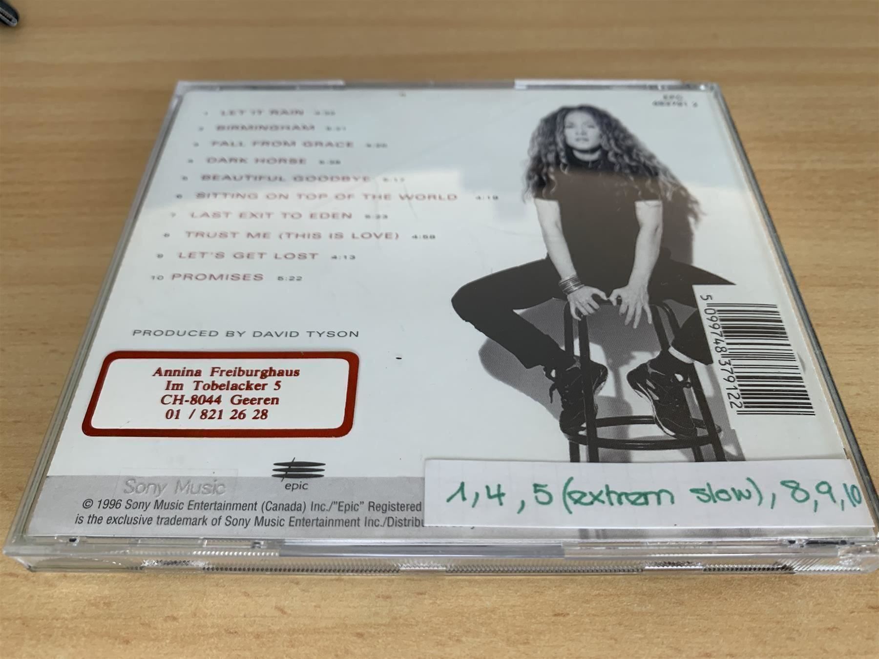 CD: Amanda Marshall – Amanda Marshall – Usato da Rikon im Tösstal venduto da Alpenmutz 1
