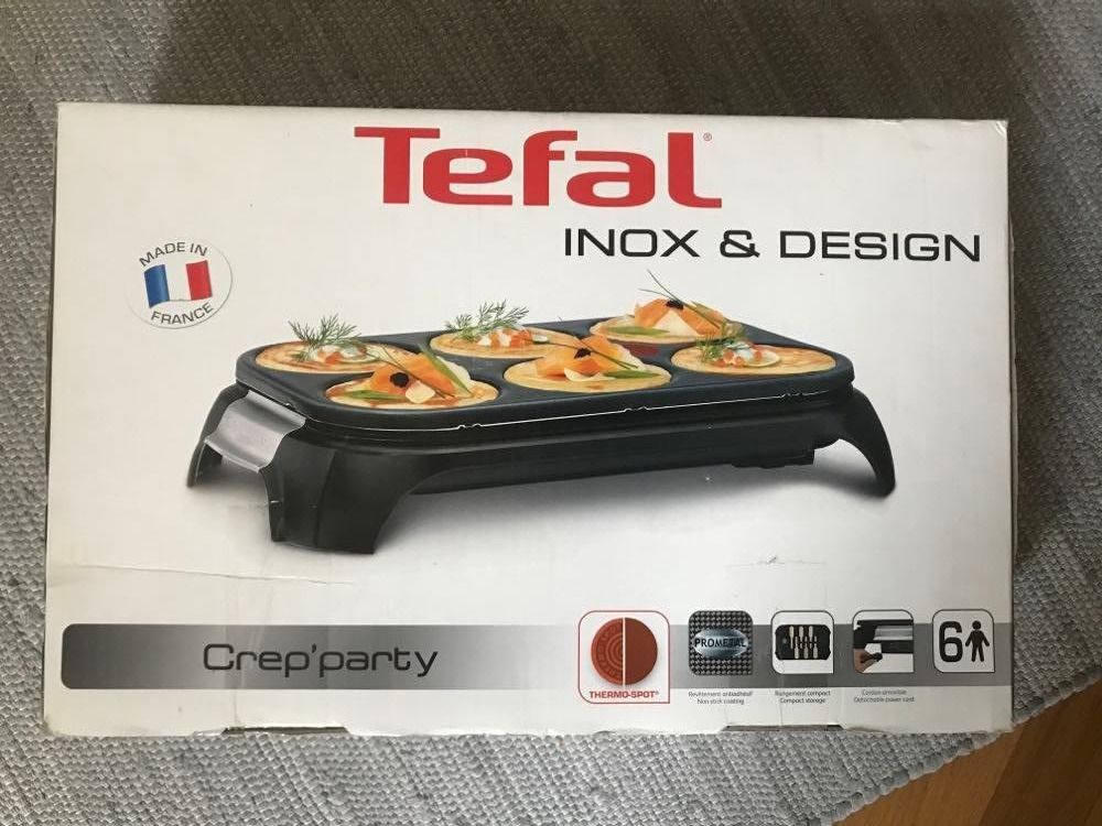 Tefal Inox & Design Crep'party - Crepeofen für 6 | Kaufen auf Ricardo