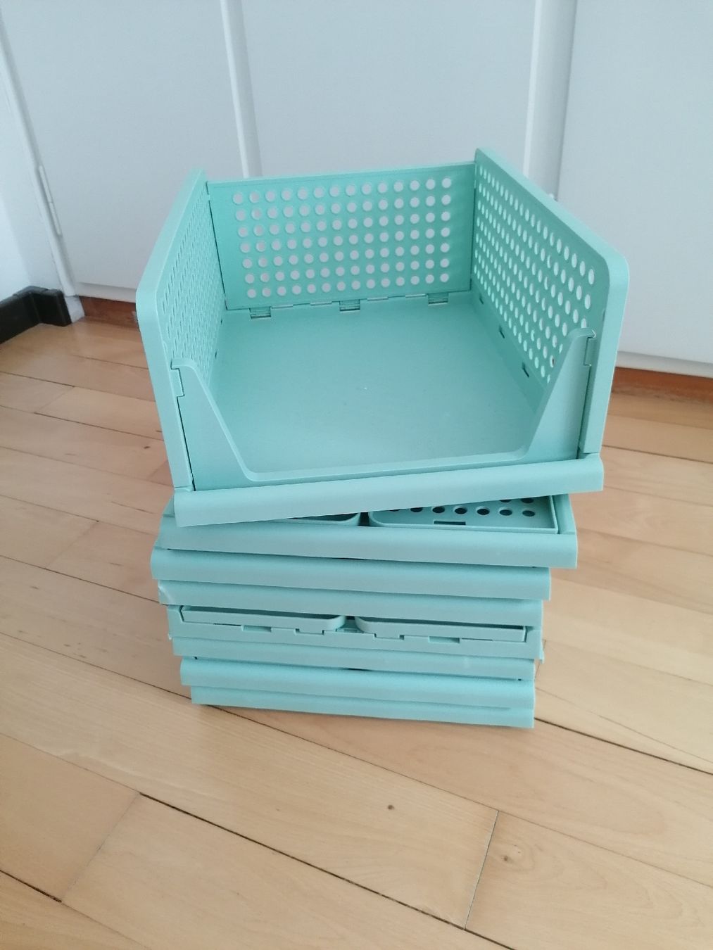 Casse di trasporto: Stapelboxen Mintgrün 43x19x33cm – Usato da Luzern venduto da chr_ny72 3