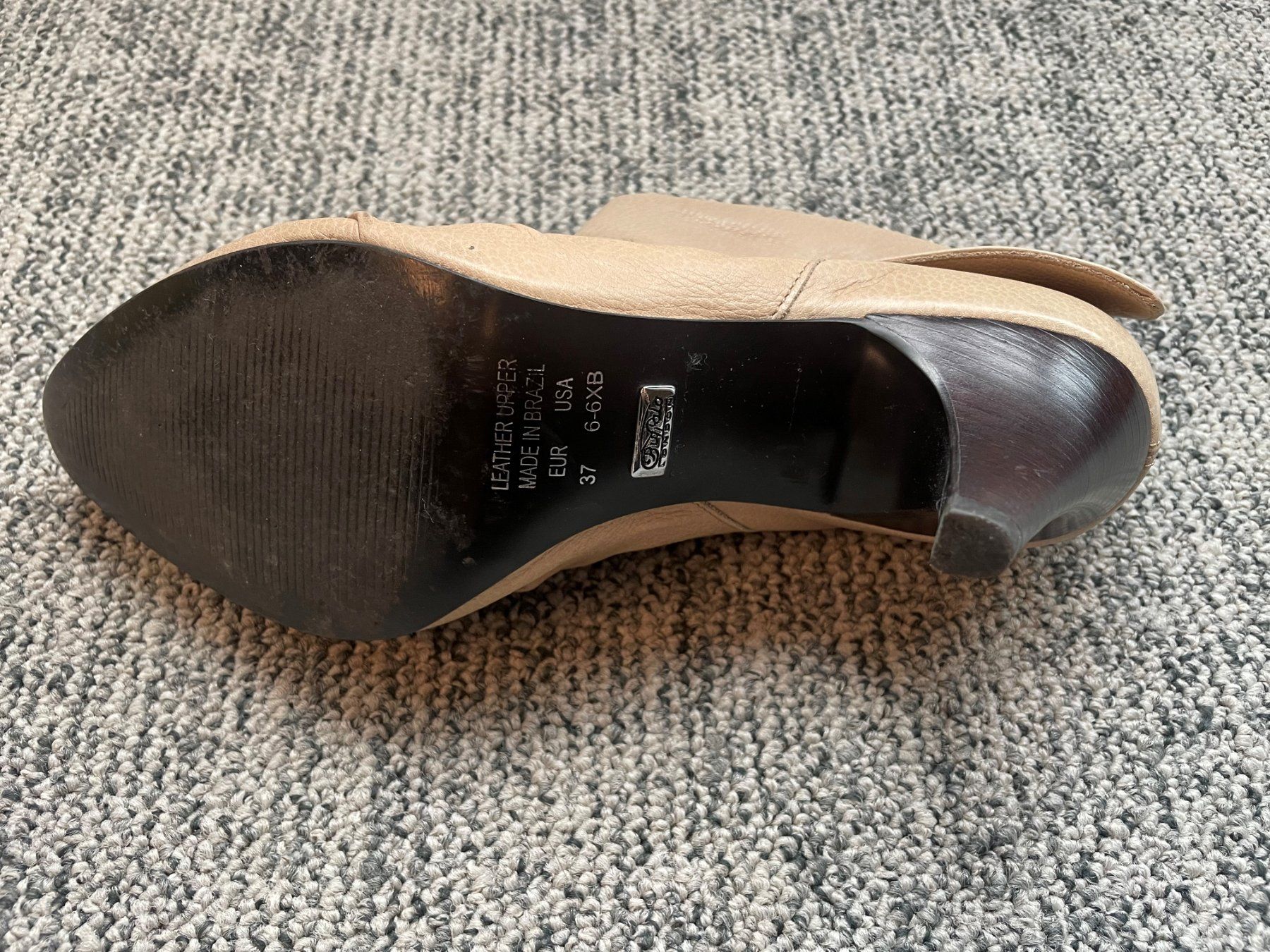 Buffalo Scarpe da donna: Buffalo Stiefeletten Beige, Leder – Usato da Zürich venduto da gab_8ybb 1