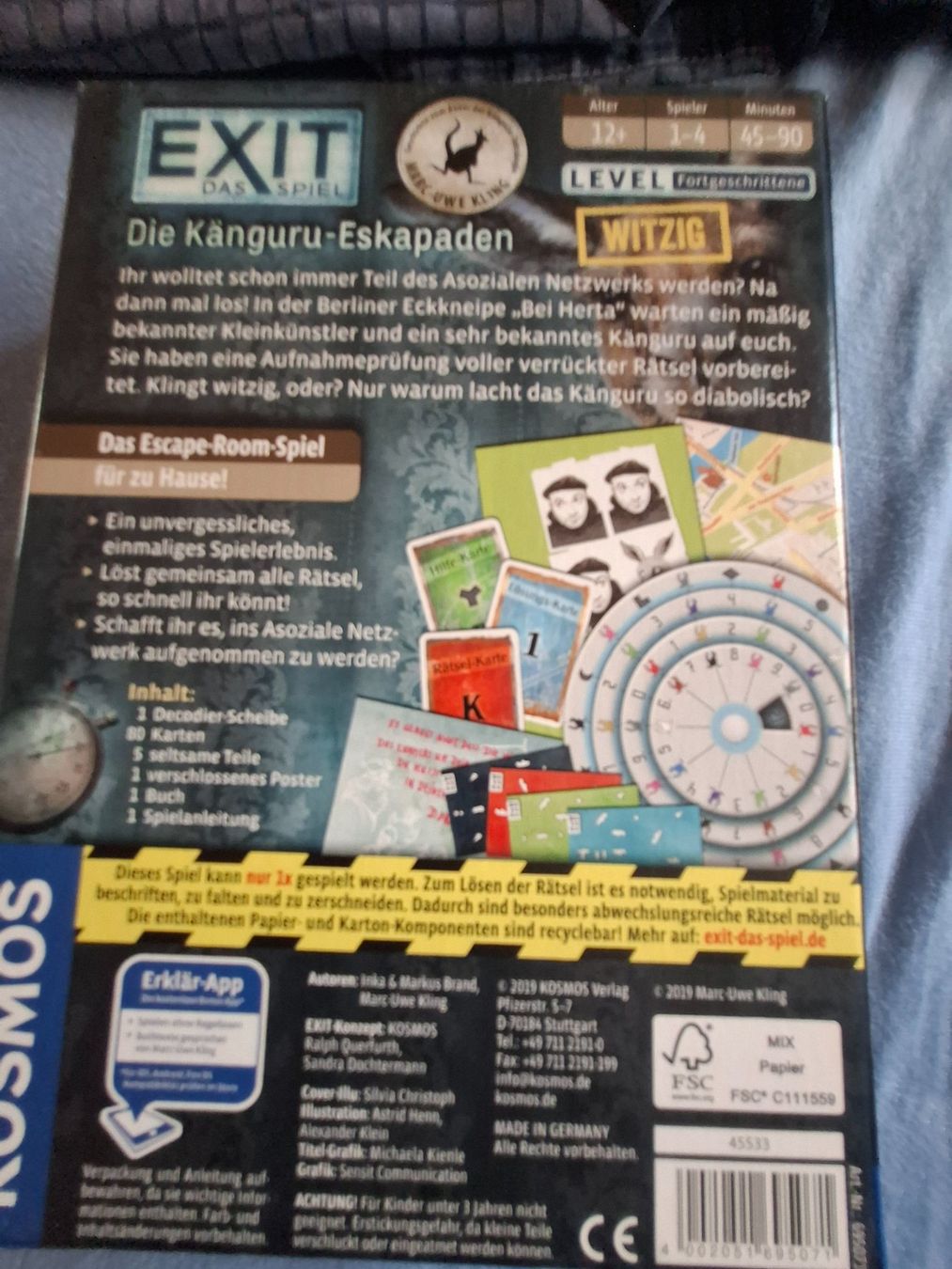 Spiele: Exit: die Känguru-Eskapaden – Gebraucht aus Basel von Stastny 1