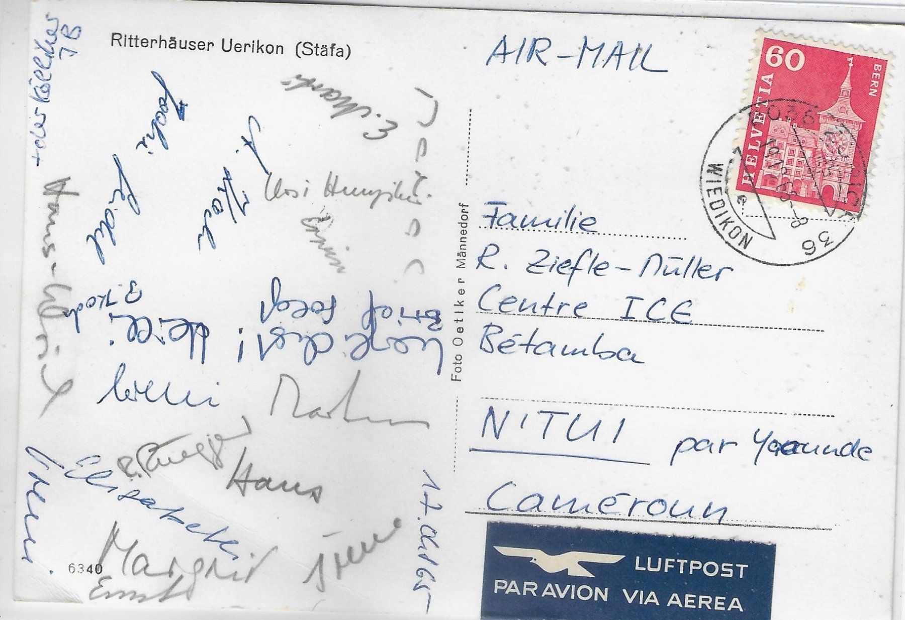 Ansichtskarten: Ritterhäuser Uerikon (Stäfa) – Gebraucht aus Ettingen von Kartenplanet 1