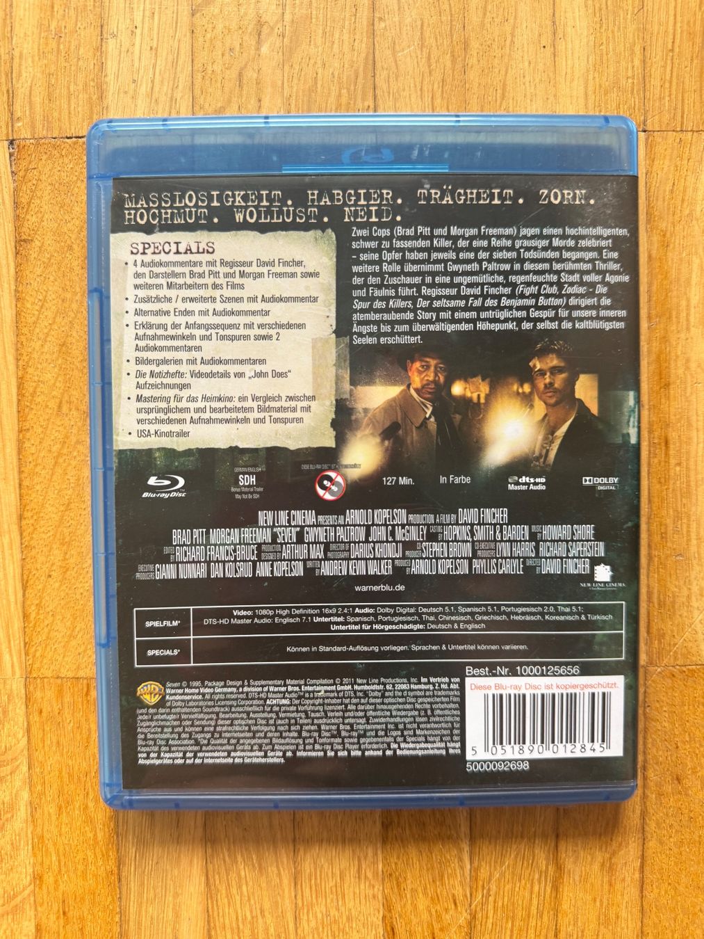 Tutti i DVDs: SIEBEN. (BLU-RAY) DAVID FINCHER – Usato da Basel venduto da san_2qlq 1
