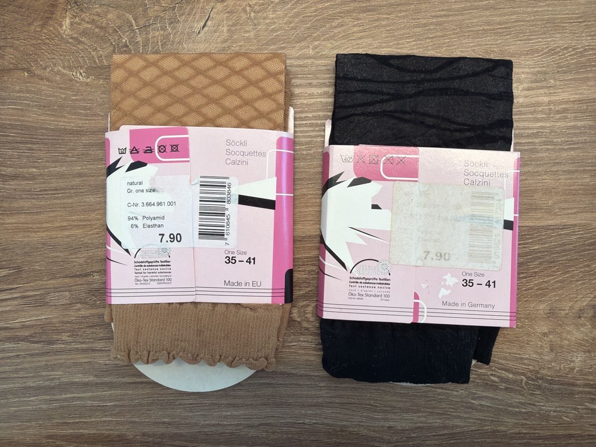 Calze: 2 Paar Damen Söckli, One Size – Nuovo e nell'imballaggio originale da Kloten venduto da Ale-1994 1
