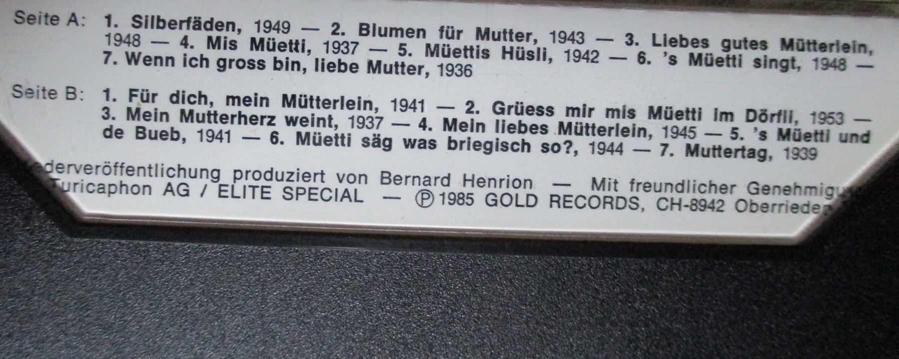 Musicassette: " Blumen für Mutter " Kassette / MC – Nuovo (secondo la descrizione) da Flumenthal venduto da novbra 1