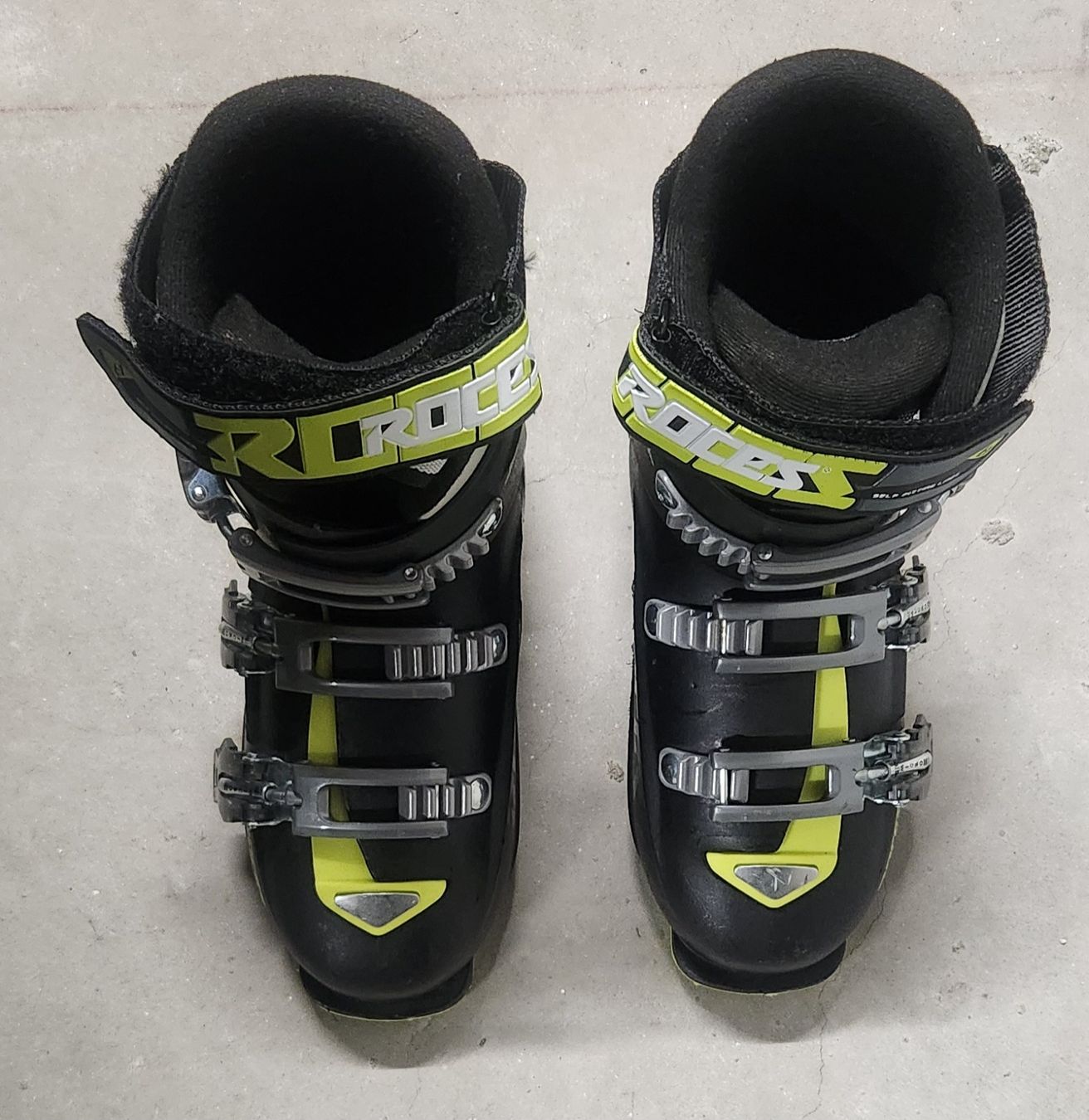 Scarpe da uomo: Skischuhe Roces schwarz lime – Usato da Glis venduto da froeleinherzlich