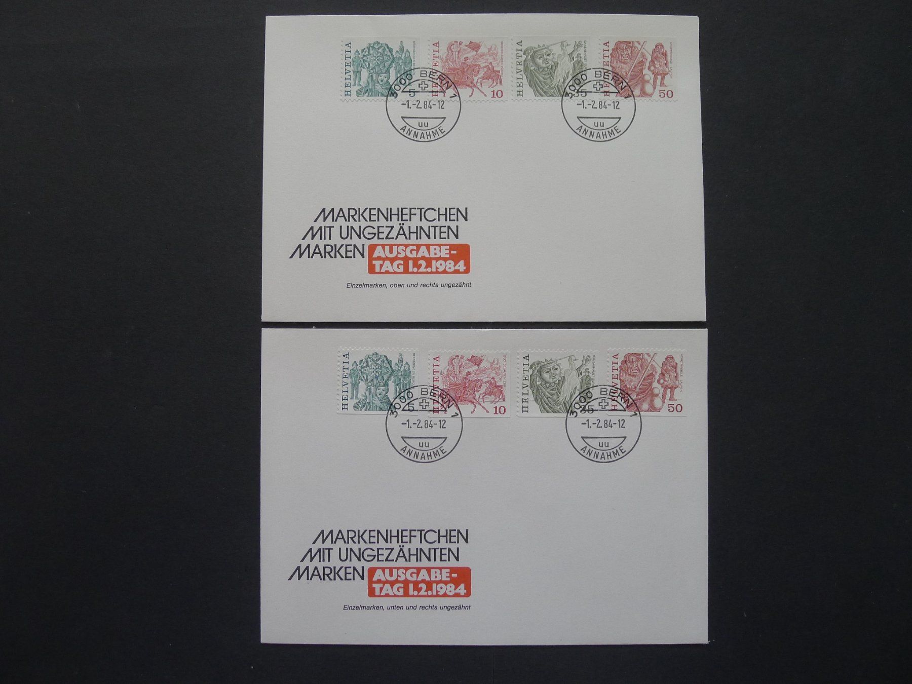 Alle Briefmarken: 1984  Markenheftchen auf FDC – Gebraucht aus Dagmersellen von wyss1982
