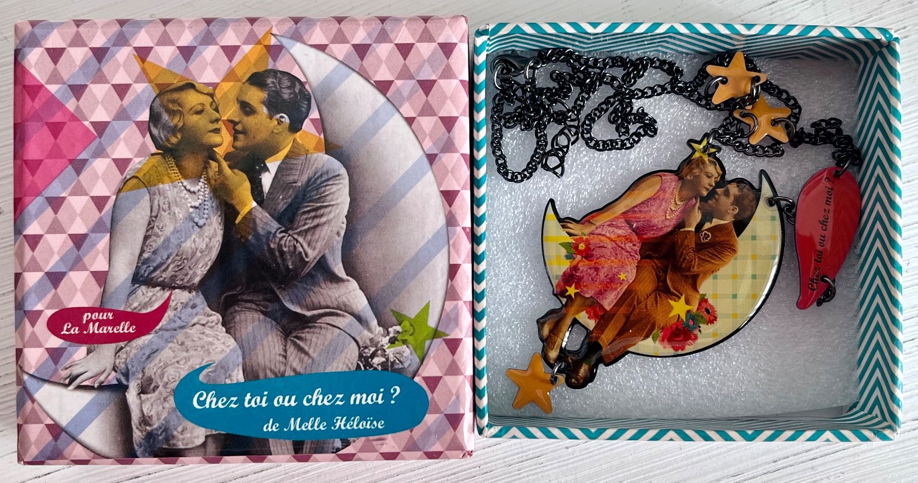 Ketten: Collana retro "Chez toi ou chez moi?" – Neu und originalverpackt aus Breganzona von mas_tv72 1