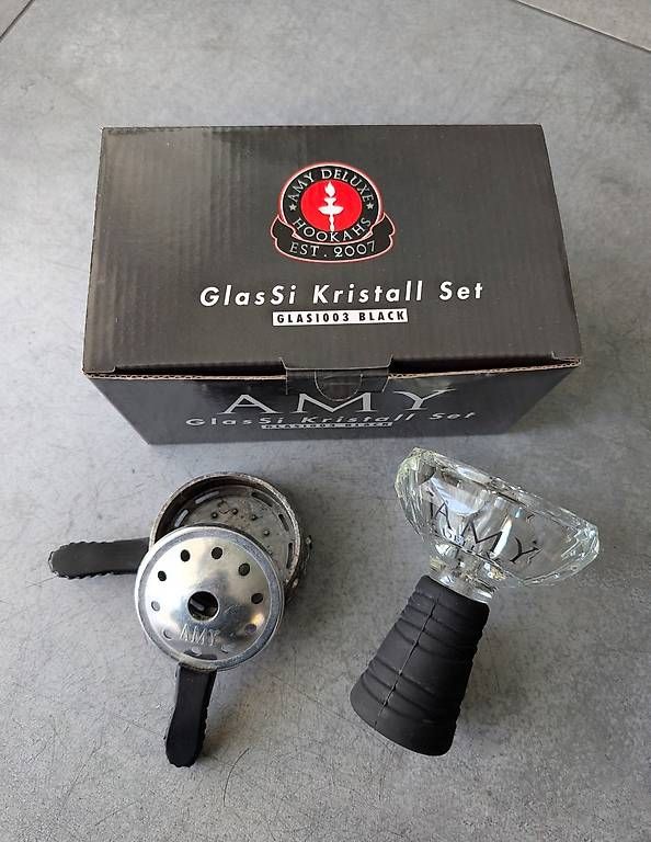 Narghilé: grosse Shisha mit 2 Anschlüssen, matt schwarz – Usato da Wittenbach venduto da jani.bcr 1